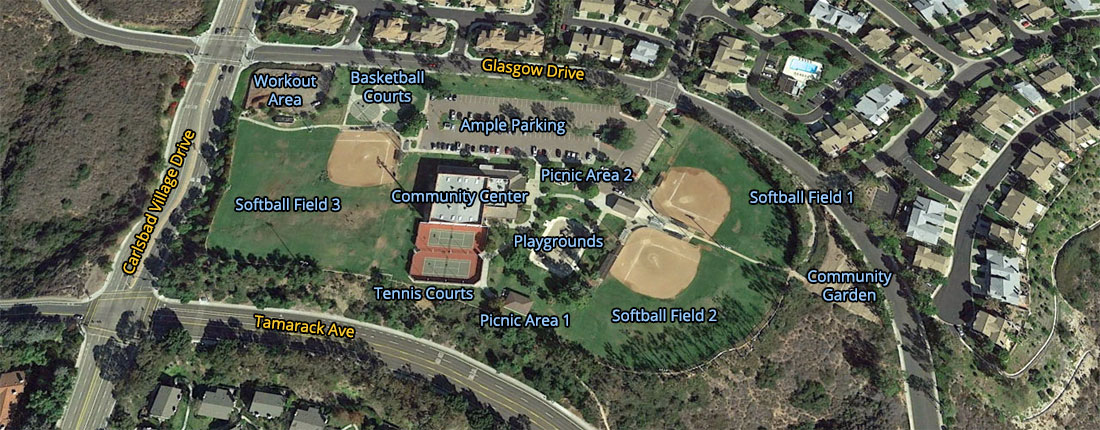 Calavera Hills Community Park Aerial View