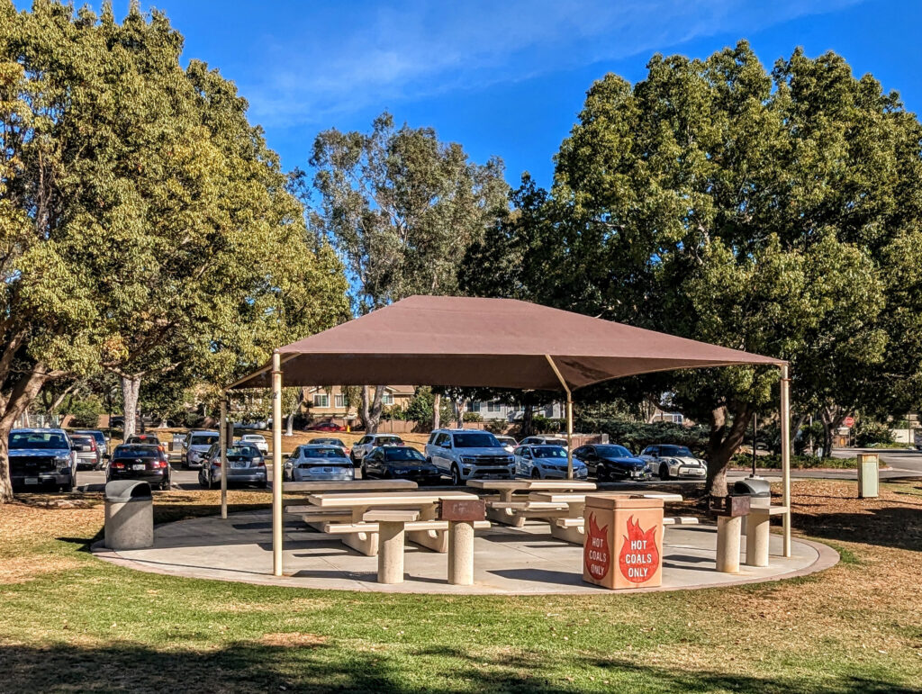 1 of 2 Shaded Picnic Pavilions